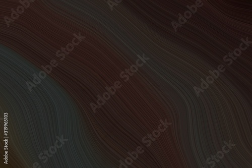 artistic wave lines with modern soft swirl waves background illustration with very dark pink, very dark blue and dark slate gray color