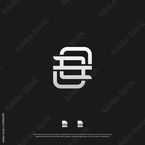 Letter S monogram logo design, Vector EPS 10