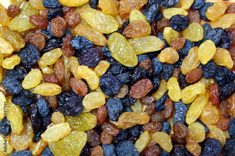 Raisin texture with different grades and color Raisin texture with different grades and color