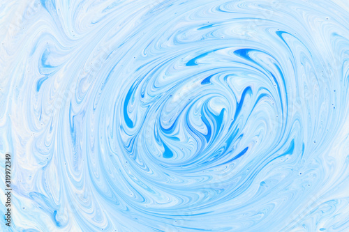 インク ブルー水 アブストラクト 水彩 背景