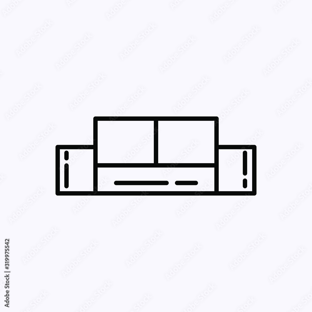 Thin Icon Isolated on white background Thin Icon Isolated on white background