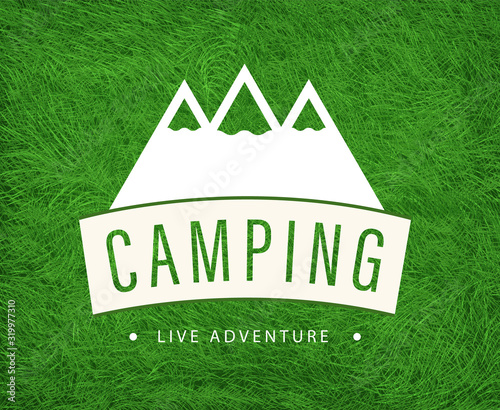 camping logo vector