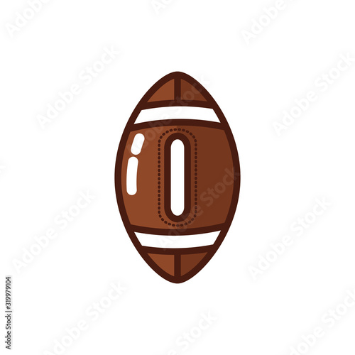 american football sport balloon icon