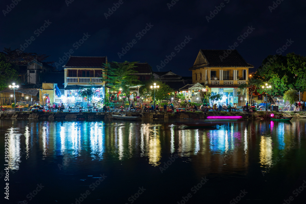 Nightscape at Hoi An old town.
