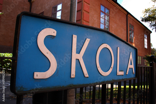 Photography Skola skylt
