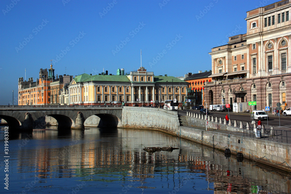 Operan, utrikesdepartementet, gustav adolfs torg, norrbro, rosenbad i Stockholm