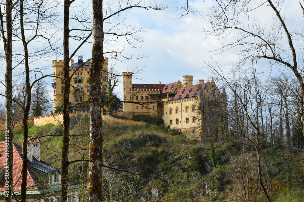 Bavaria (Germany). April 2017. Hohenschwangau Castle in southern ...