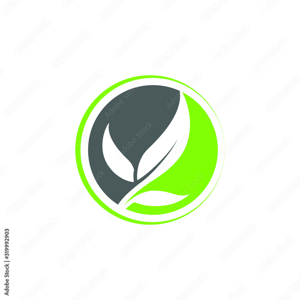 Leaf logo plant green nature vector floral illustration geometric botanic garden beauty spa wellness health organic bio eco fresh leaves herbal Leaf logo plant green nature vector floral illustration geometric botanic garden beauty spa wellness health organic bio eco fresh leaves herbal