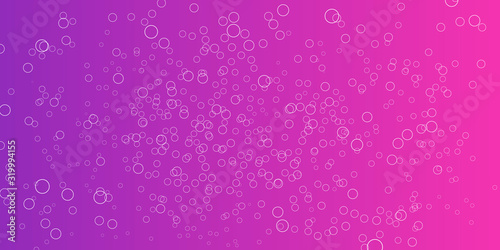 Fresh purple pink circle bubble abstract presentation background design