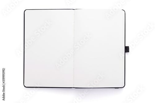 Foto notepad or notebook paper at white background