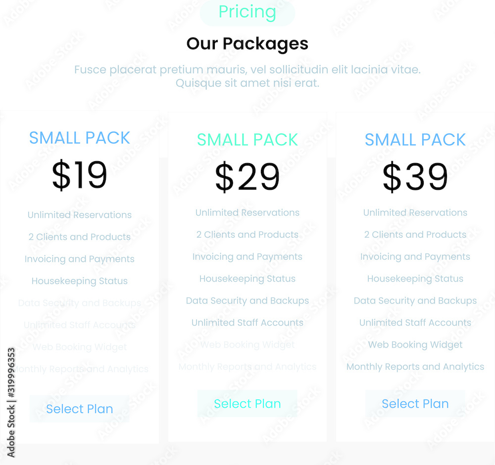 Packages List for online hotel management system Packages List for online hotel management system