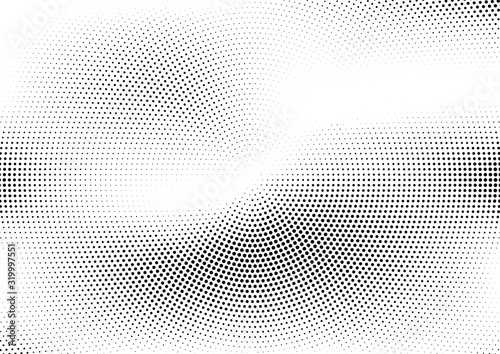 Abstract halftone dotted background. Monochrome grunge pattern with dot and circles. Vector modern pop art texture for posters, sites, business cards, cover, postcards, labels, stickers layout.