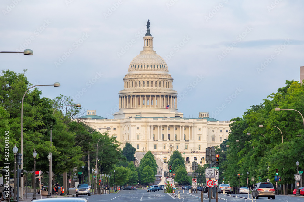 The United States Capitol Building from Pennsylvania Avenue, Washington DC