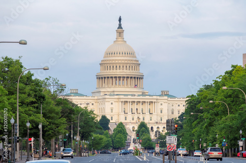The United States Capitol Building from Pennsylvania Avenue, Washington DC © lucky-photo