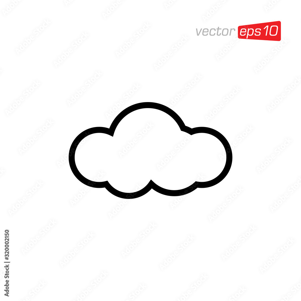 Cloud Icon Design Vector Illustration Cloud Icon Design Vector Illustration