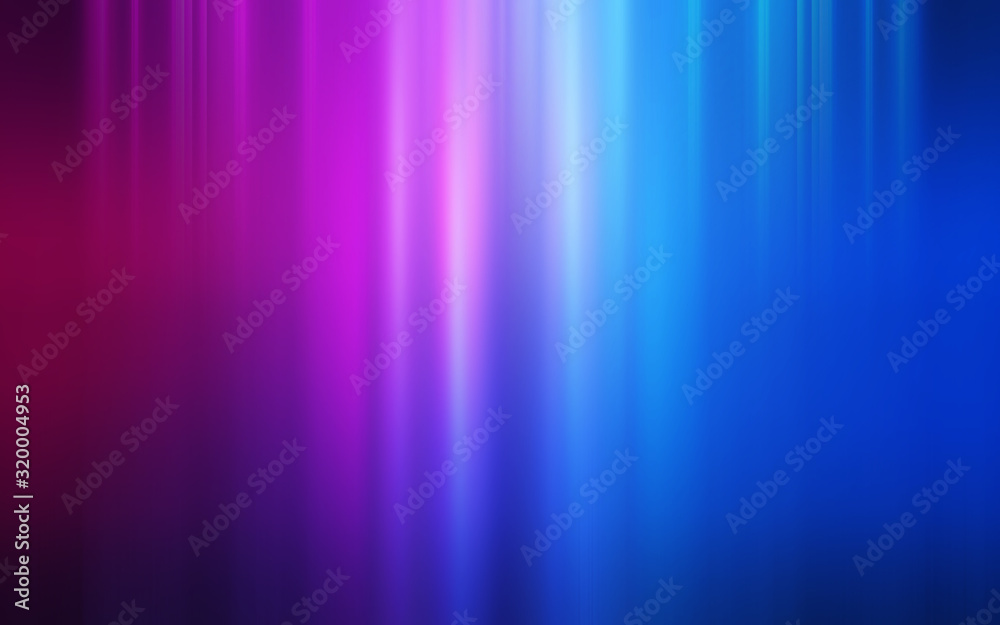 Dark blue abstract background with ultraviolet neon glow, blurry light lines.