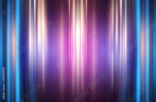 Dark blue abstract background with ultraviolet neon glow, blurry light lines.