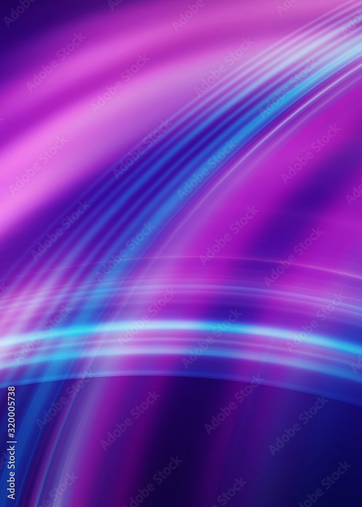 Dark blue abstract background with ultraviolet neon glow, blurry light lines, waves Dark blue abstract background with ultraviolet neon glow, blurry light lines, waves