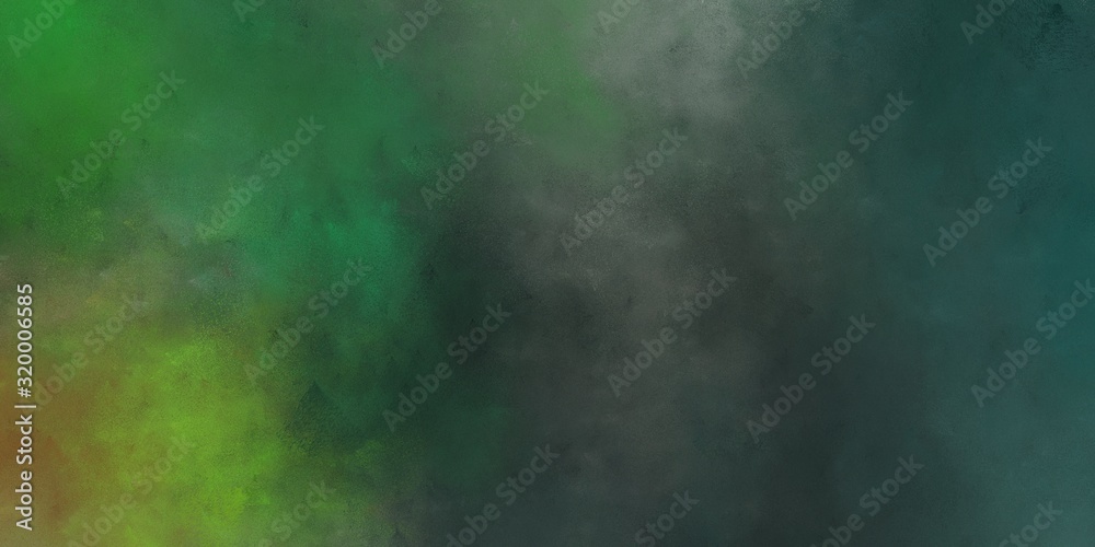 abstract artistic old horizontal header background  with dark slate gray, dark olive green and olive drab color