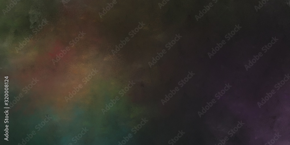 abstract artistic grunge horizontal header background  with very dark blue, old mauve and dark olive green color