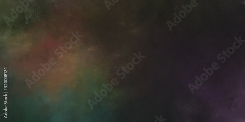 abstract artistic grunge horizontal header background with very dark blue, old mauve and dark olive green color