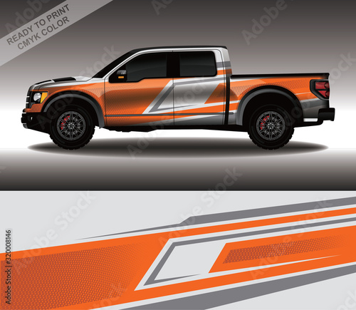 Car wrap decal design vector, custom livery race rally car vehicle sticker and tinting.
