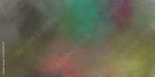 abstract artistic decorative horizontal background header with dim gray, pastel brown and sea green color