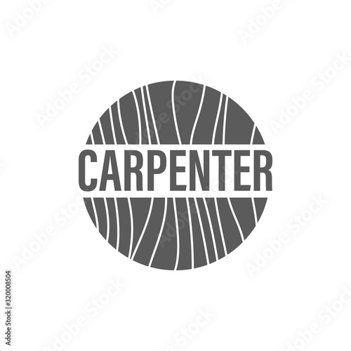 Logo design Concept about Carpenter - Fine Wood - Hand Made - Furnishing