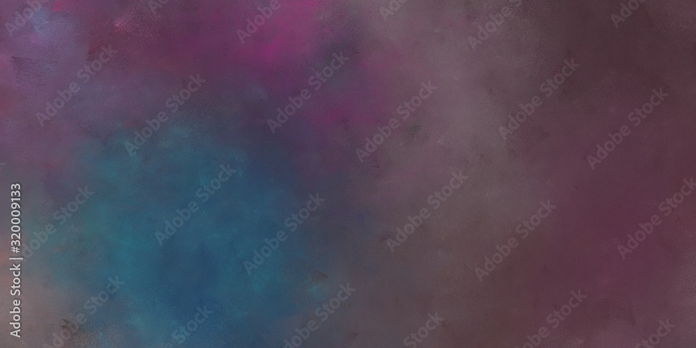 abstract artistic grunge horizontal background banner with old mauve, dim gray and dark slate gray color