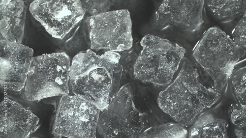 Ice melting Close up Timelapse video background abstract