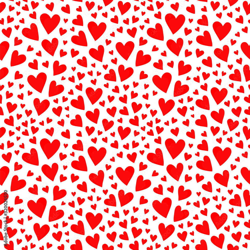 Seamless vector pattern with small red hearts. Valentines Day background. Seamless vector pattern with small red hearts. Valentines Day background.