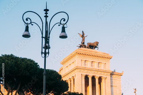 Rome, Italy - Jan 2, 2020: Vittorio Emanuele II, in Rome Italy. photo