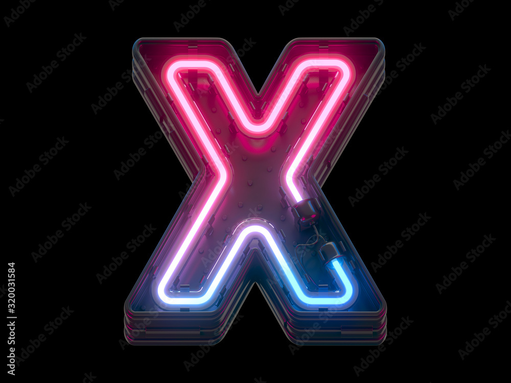 Ultraviolet neon futuristic font. Ultraviolet neon futuristic font.