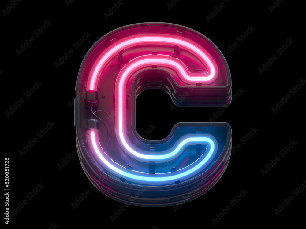 Ultraviolet neon futuristic font. Ultraviolet neon futuristic font.