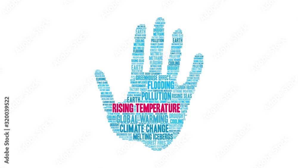 Rising Temperature animated word cloud on a white background. Rising Temperature animated word cloud on a white background.