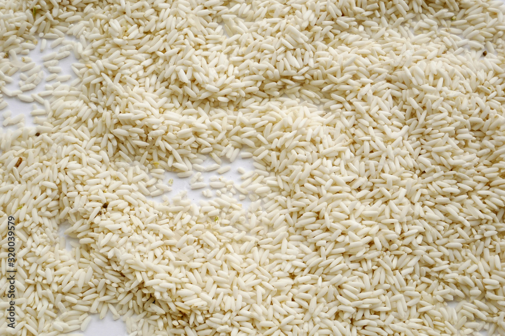 white rice background. organic grain rice white rice background. organic grain rice