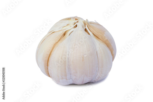garlic on white background © naiyanab