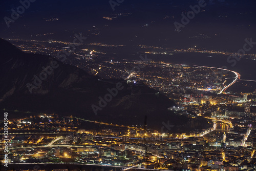 Grenoble at night