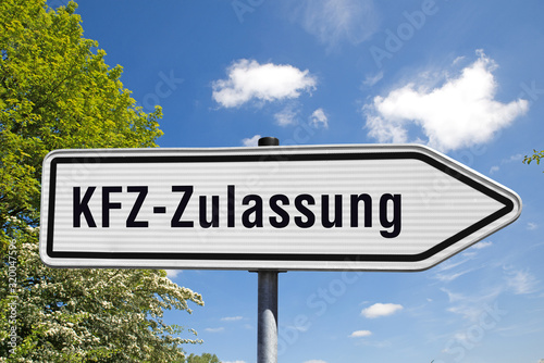 Wegweiser, KFZ-Zulassung photo