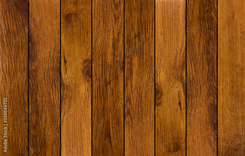 Naklejka premium Brown wood texture. Abstract background, empty template. Vintage, vignetting, vignette,