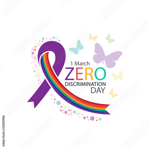 zero discrimination day. poster ,logo, template design 