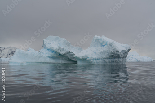 Beautiful icebergs of Antarctic region