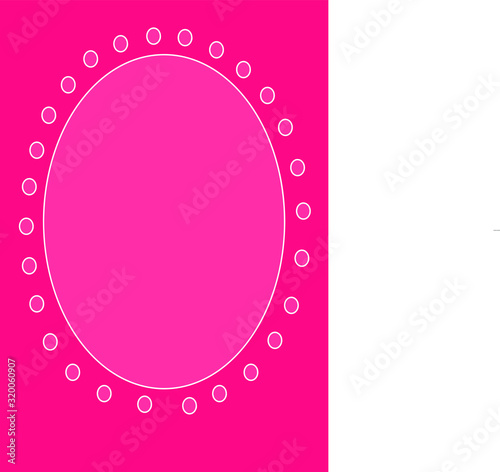 Baby Shower girl card design with abstract watercolor pink and white tiny circles. pink watercolor circle paper background.Template design element.