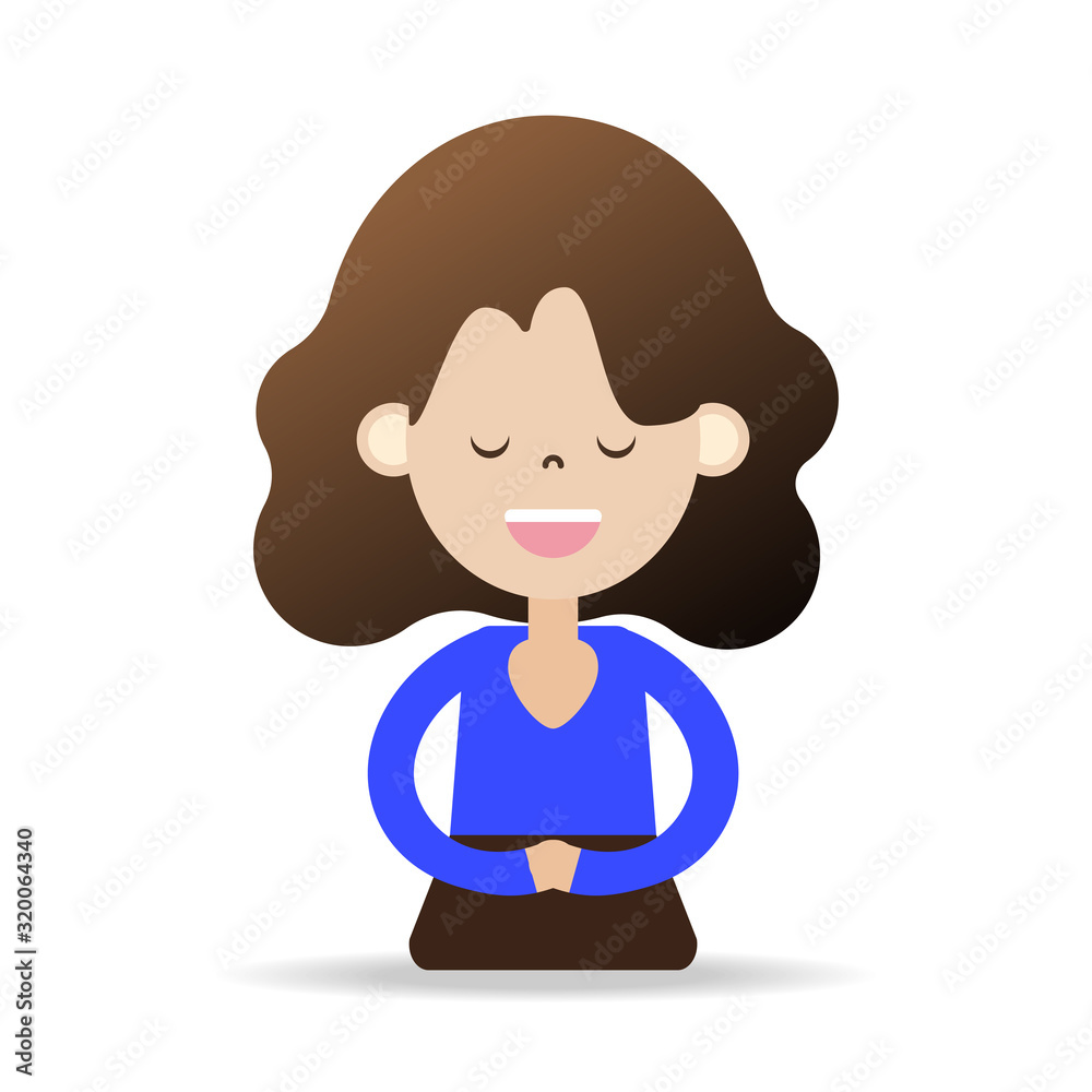 meditation cartoon character happy people happiness peace and calm vector illustration meditation cartoon character happy people happiness peace and calm vector illustration