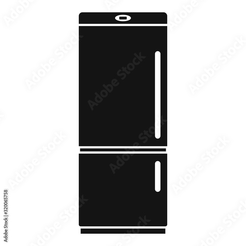 Fridge icon. Simple illustration of fridge vector icon for web design isolated on white background