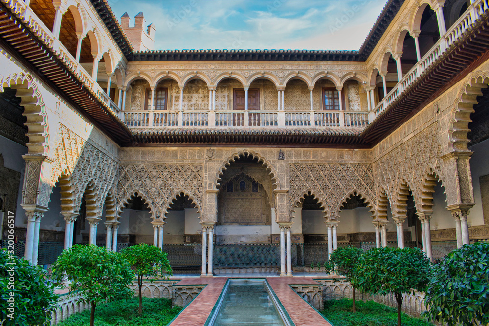 Fototapeta premium Patio de Doncellas en el Real Alcázar de Sevilla