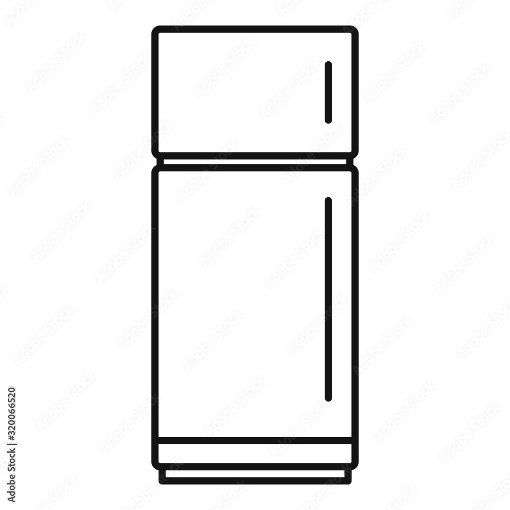 Cold fridge icon. Outline cold fridge vector icon for web design isolated on white background Cold fridge icon. Outline cold fridge vector icon for web design isolated on white background