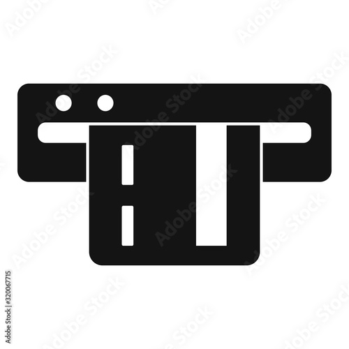 Card parking payment icon. Simple illustration of card parking payment vector icon for web design isolated on white background