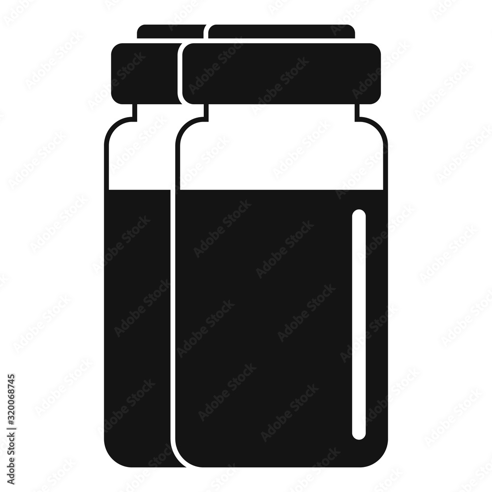 Syringe bottle icon. Simple illustration of syringe bottle vector icon for web design isolated on white background Syringe bottle icon. Simple illustration of syringe bottle vector icon for web design isolated on white background