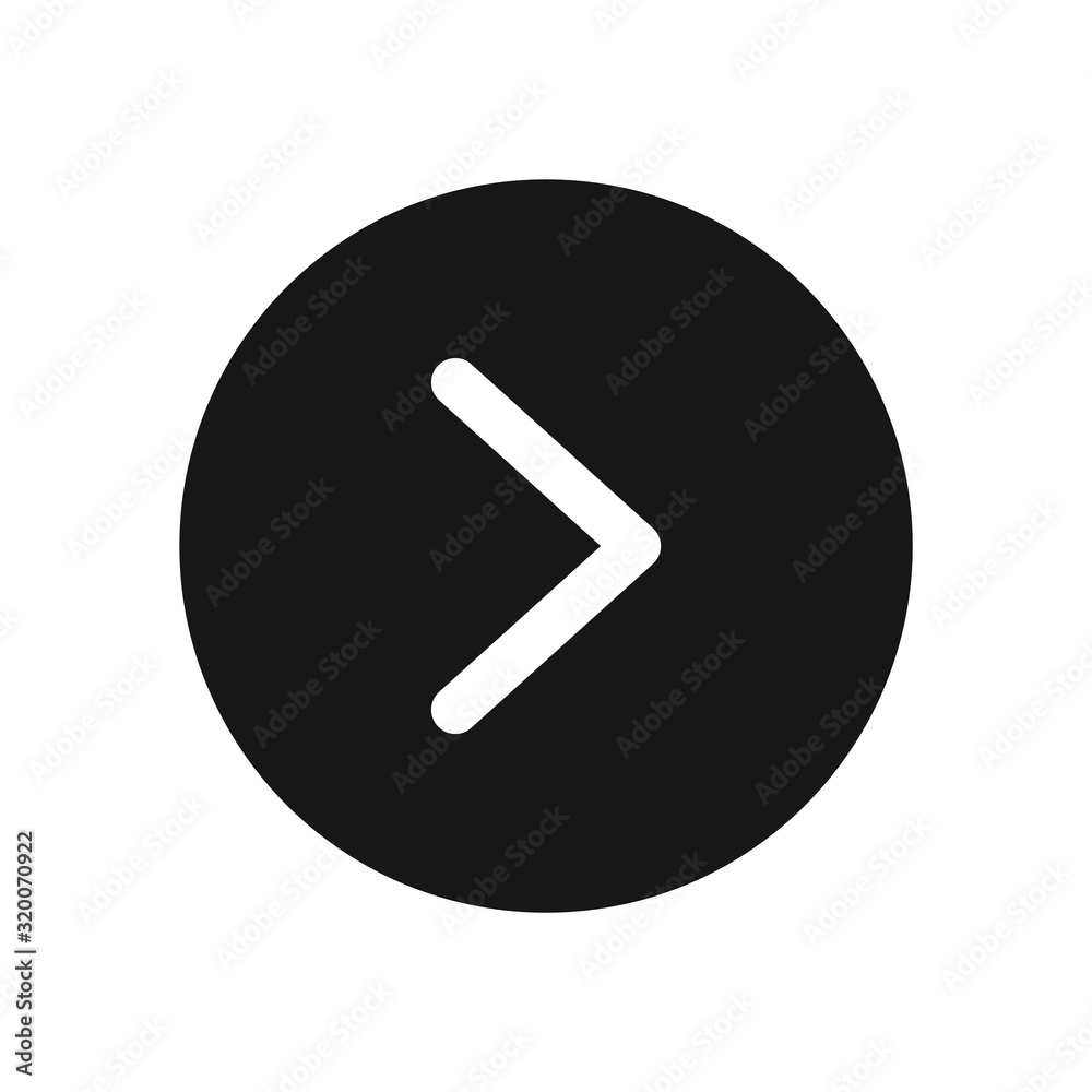 Right arrow vector icon, simple sign for web site and mobile app. Right arrow vector icon, simple sign for web site and mobile app.